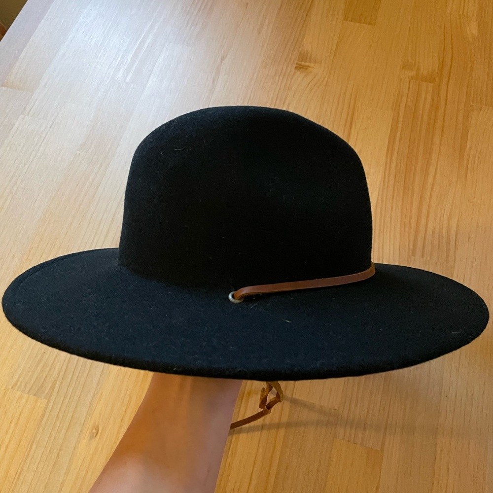 Brixton Black Fedora with Brown Band - Picture 9 of 9